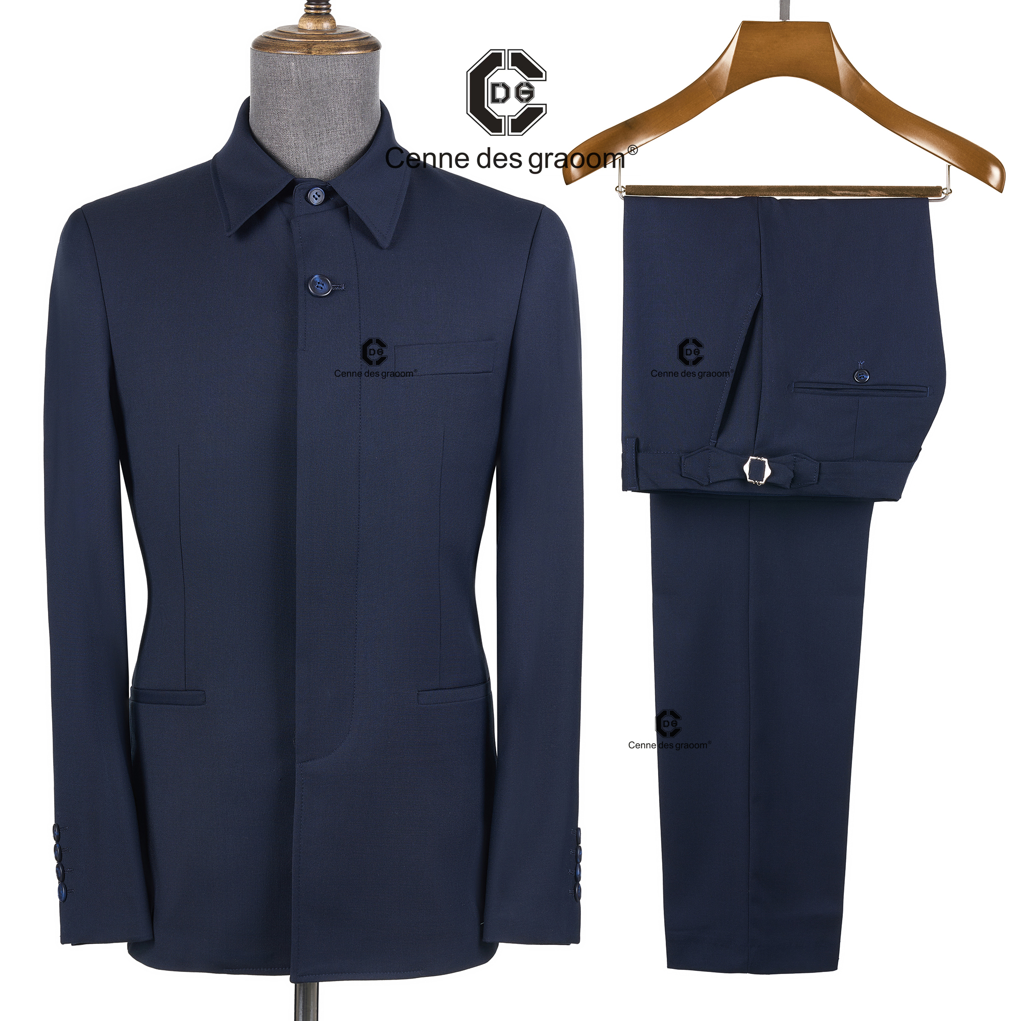 Men Formal Wear Blue - Cenne Des Graoom 2026 Navy Blue
