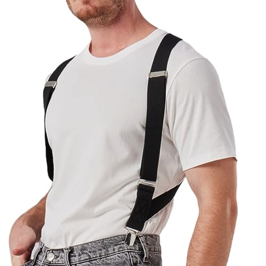 Suspender Clip Formal - LazarsSpace 2 Clips Men's Suspenders X-Back