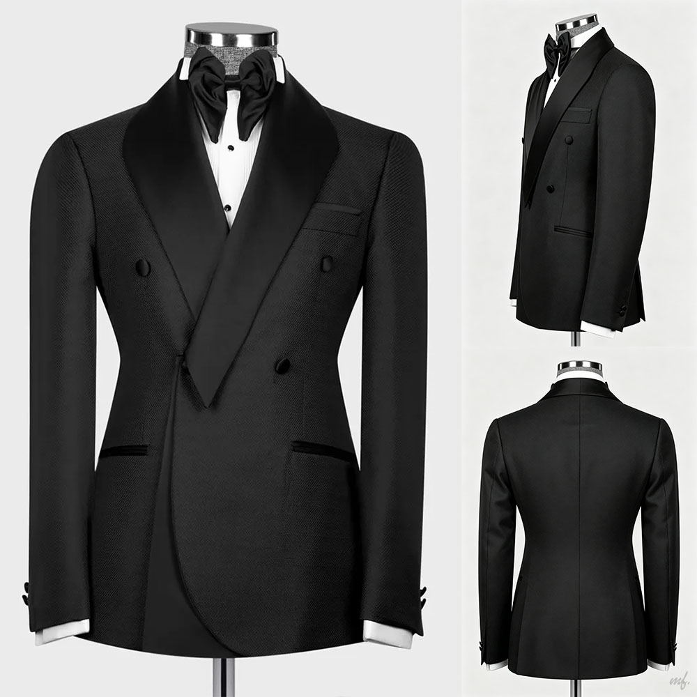Wool Suit Jacket - Leisure Men's Suit 2 Pieces Blazer