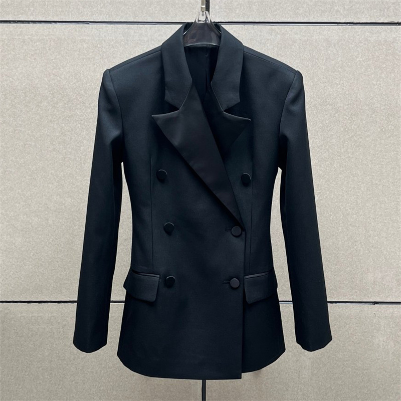 Wool Suit Jacket - Women's jacket Winter 2025 new satin
