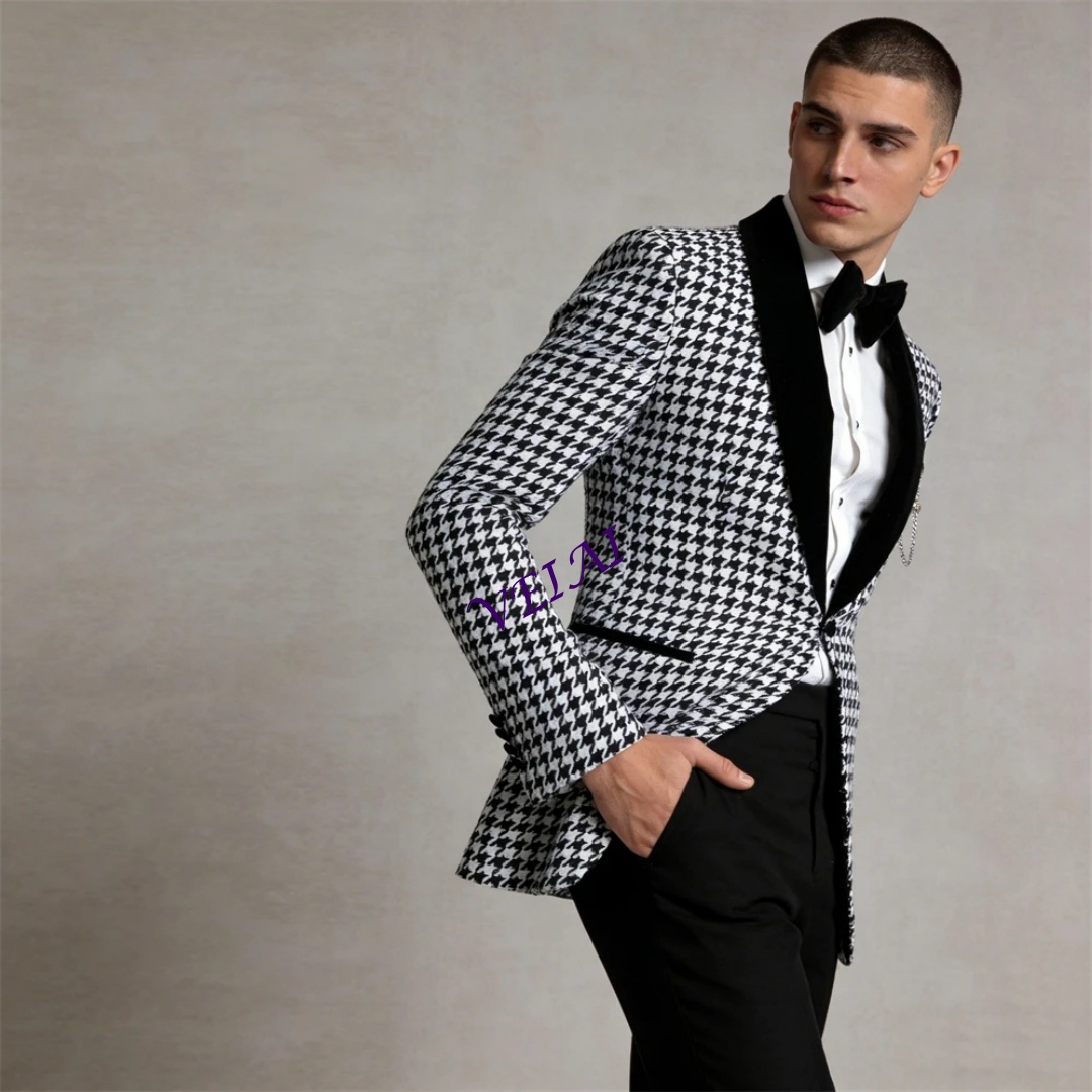 Mens Formal Look - Customized Casual Trendy Slim Fit 2-Piece