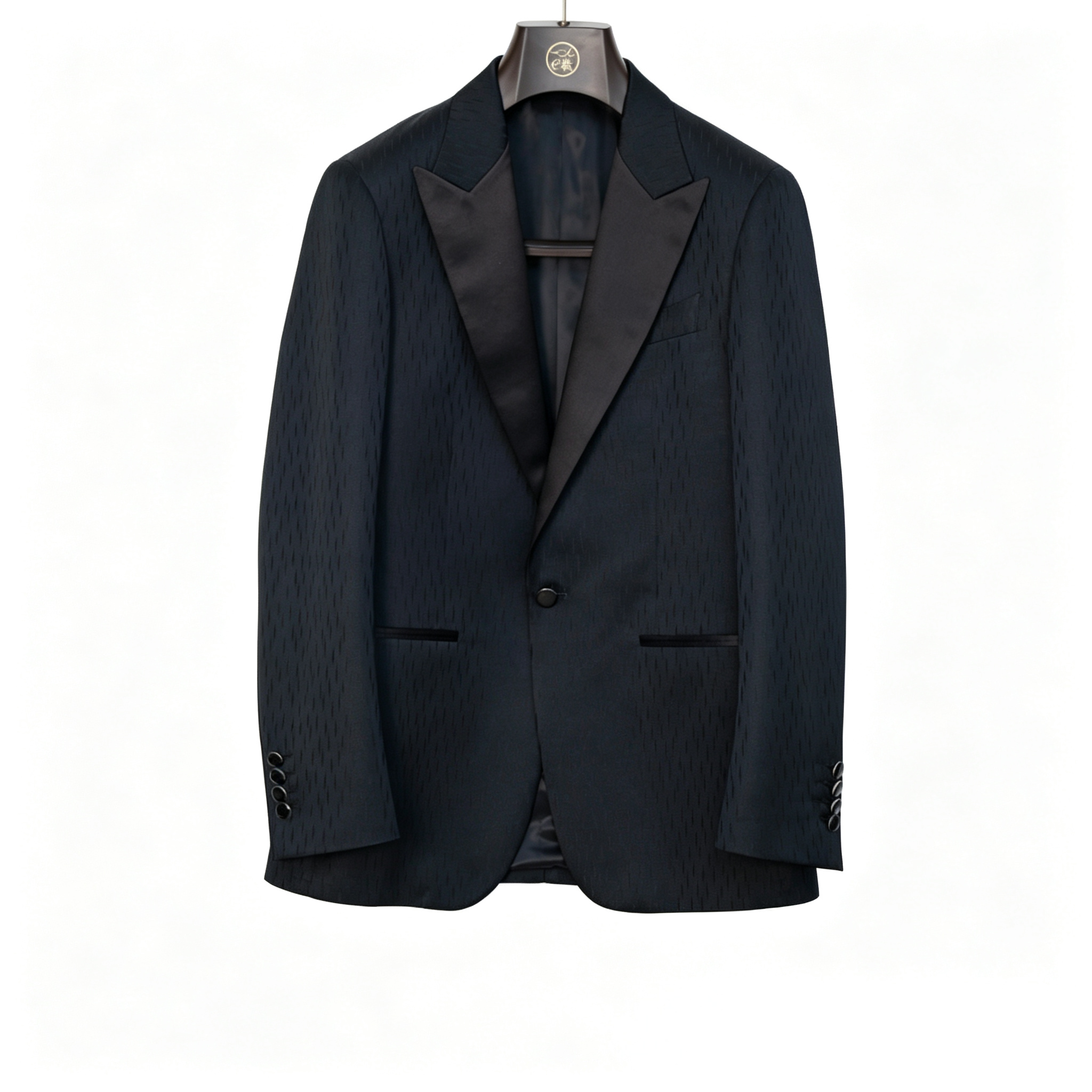 Wool Suit Jacket - British Light Luxury Men's Suit Black