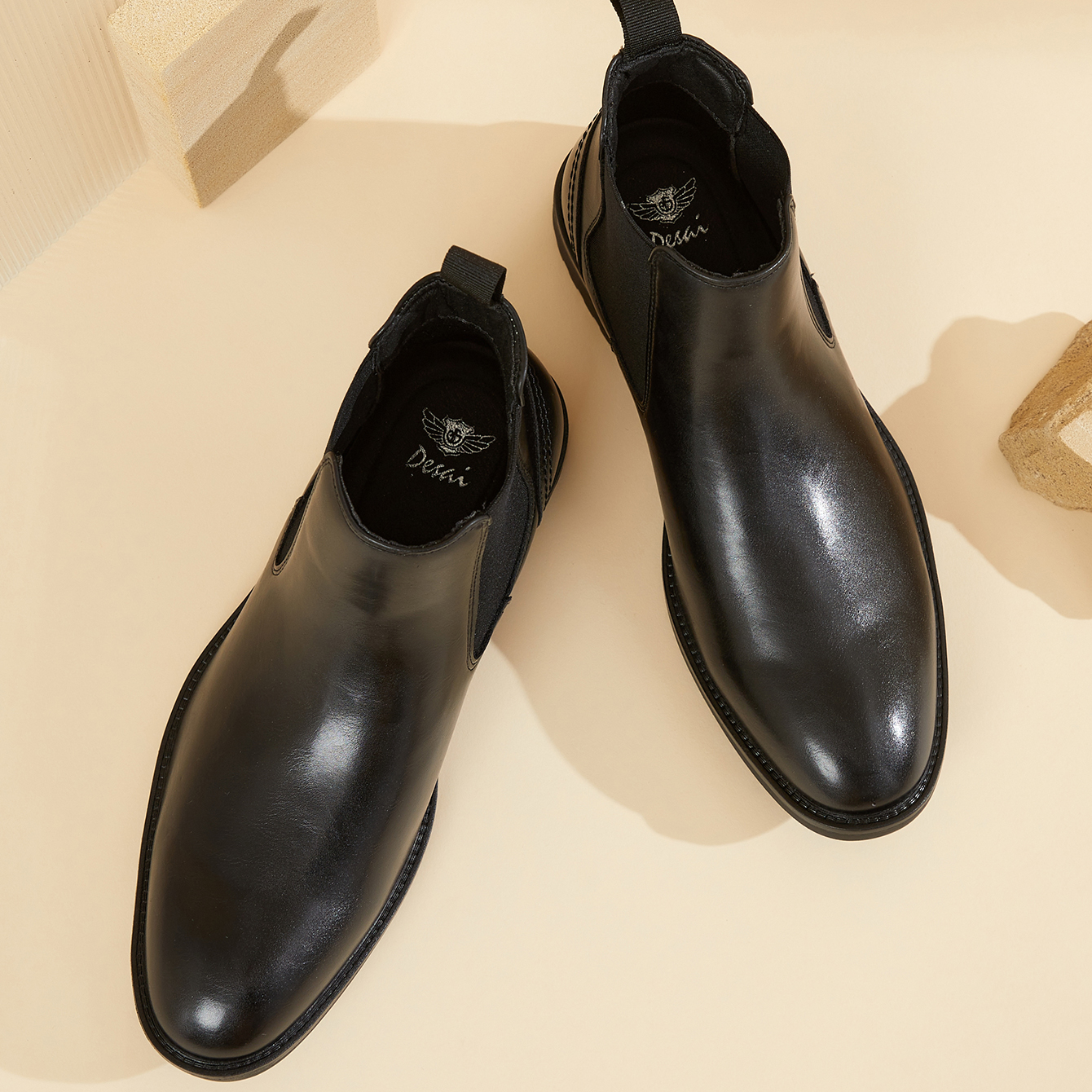 Men Leather Chelsea Boots Slip - Men Formal Wear With Boots ulasan dan harga