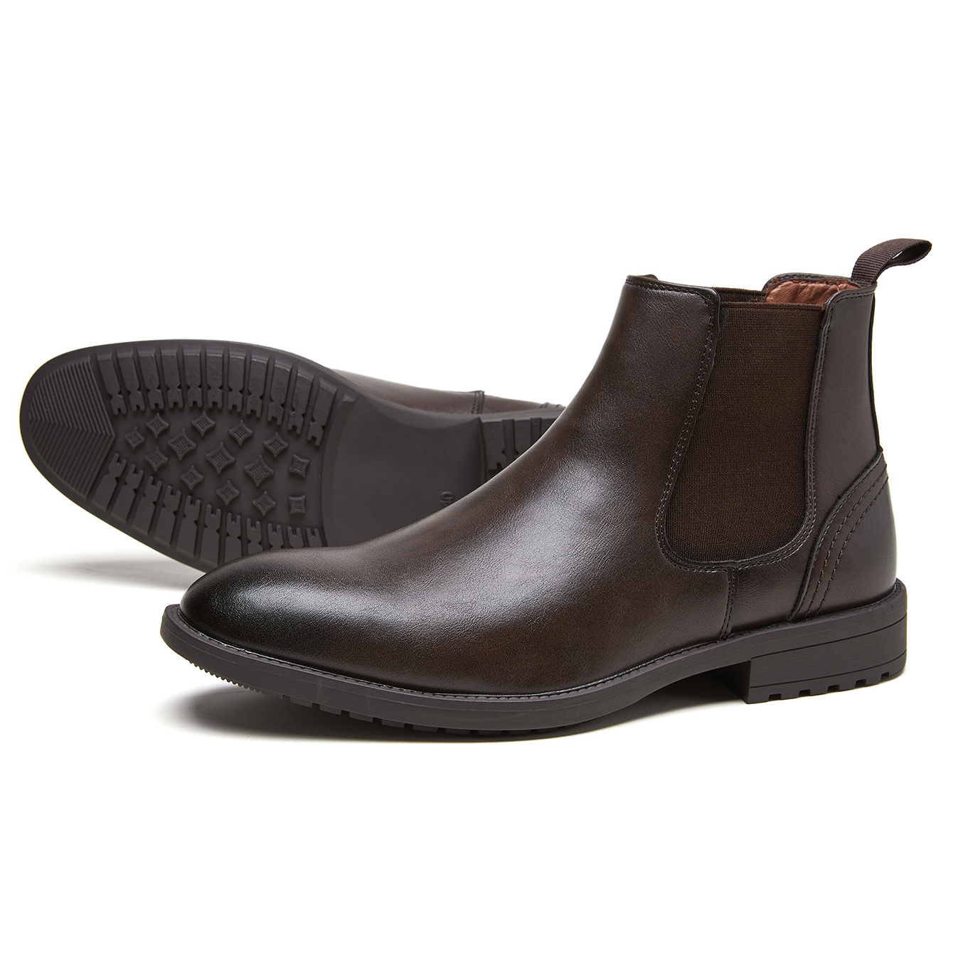 Men Leather Chelsea Boots Slip - Men Formal Wear With Boots ulasan dan harga