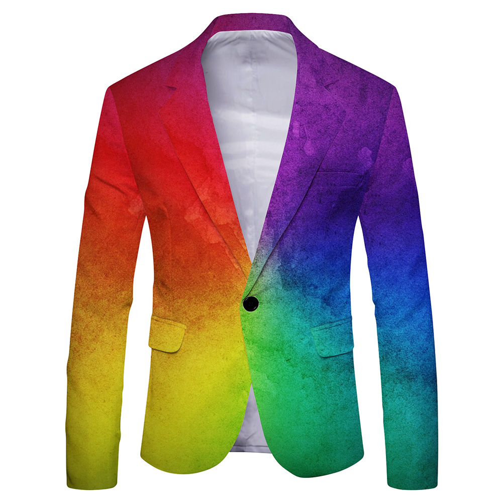 Men\'s Fashionable Printed Bla - Mens Formal Look ulasan dan harga