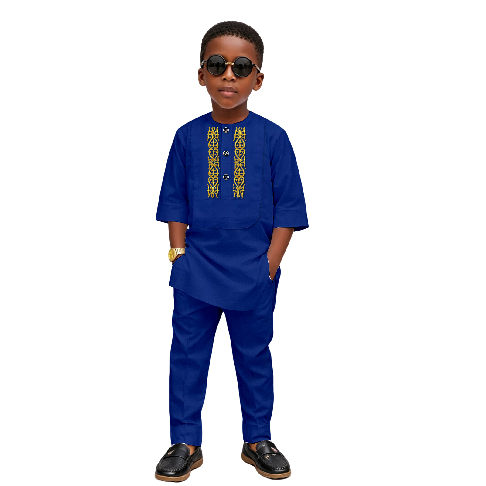 Boys African Dashiki 2-Piece O - Men Formal Wear Photoshoot ulasan dan harga