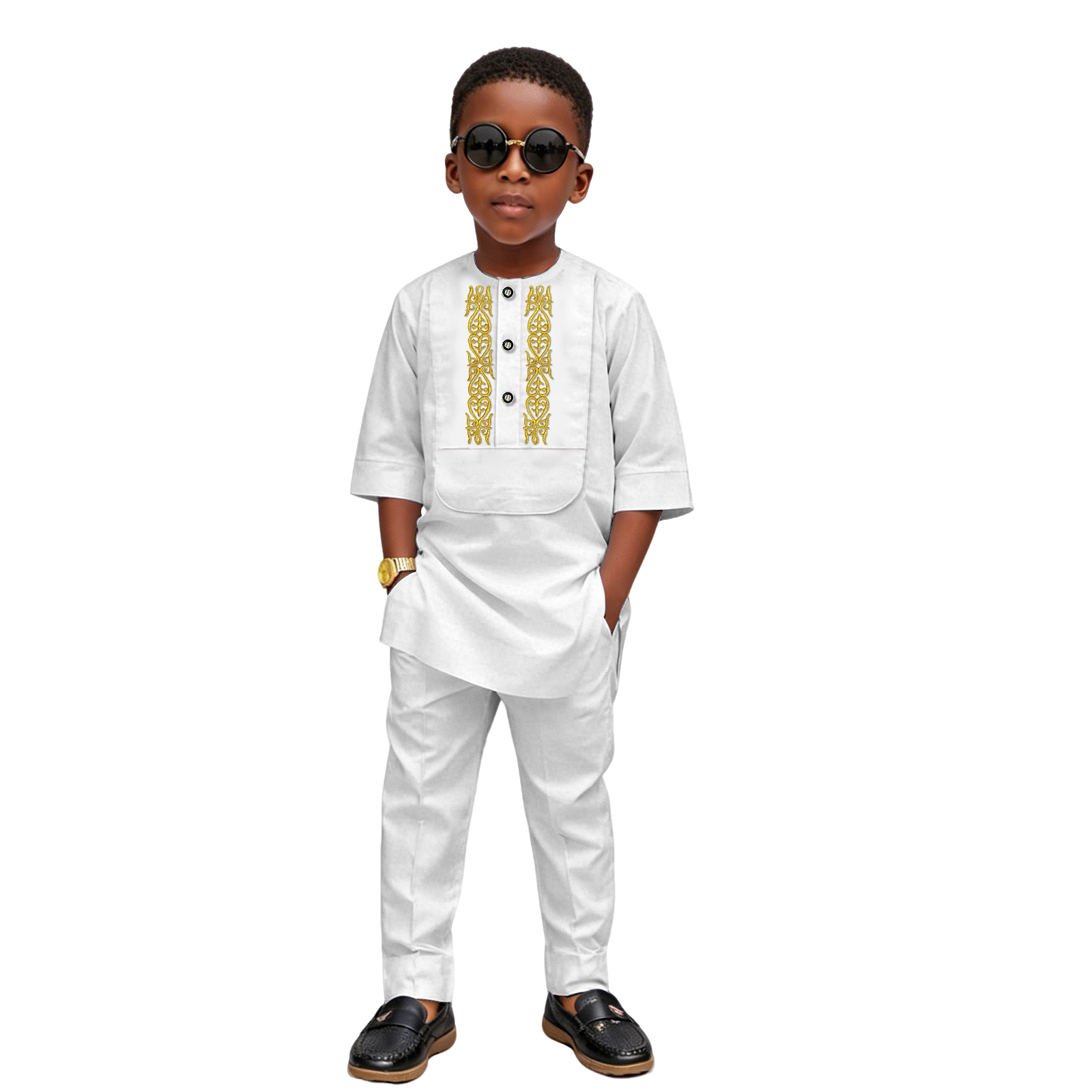 Boys African Dashiki 2-Piece O - Men Formal Wear Photoshoot ulasan dan harga