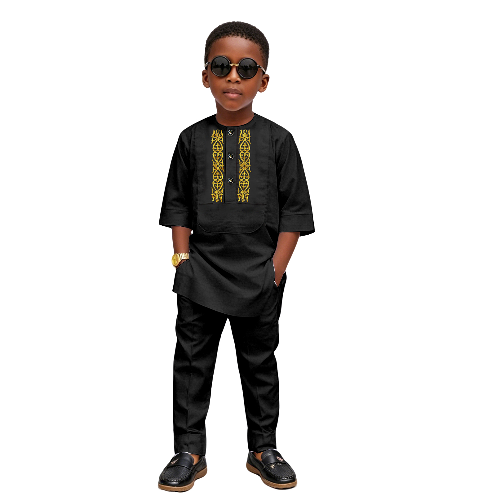 Boys African Dashiki 2-Piece O - Men Formal Wear Photoshoot ulasan dan harga