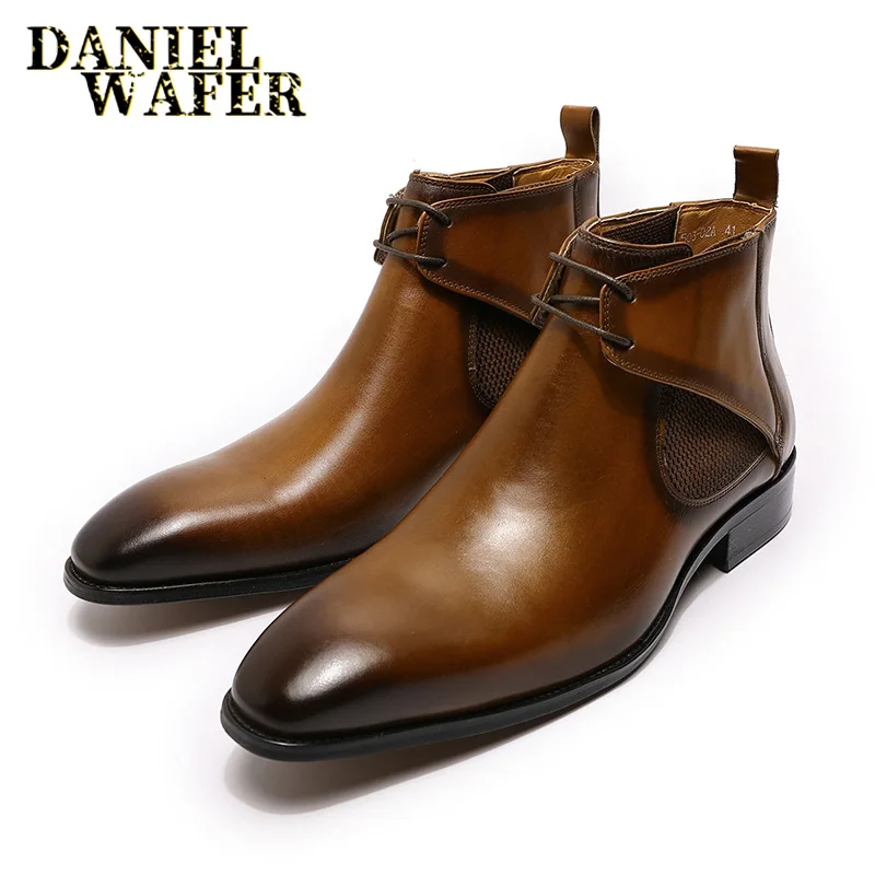 Luxury Brand Men's Chelsea Boo - Men Formal Wear With Boots ulasan dan harga