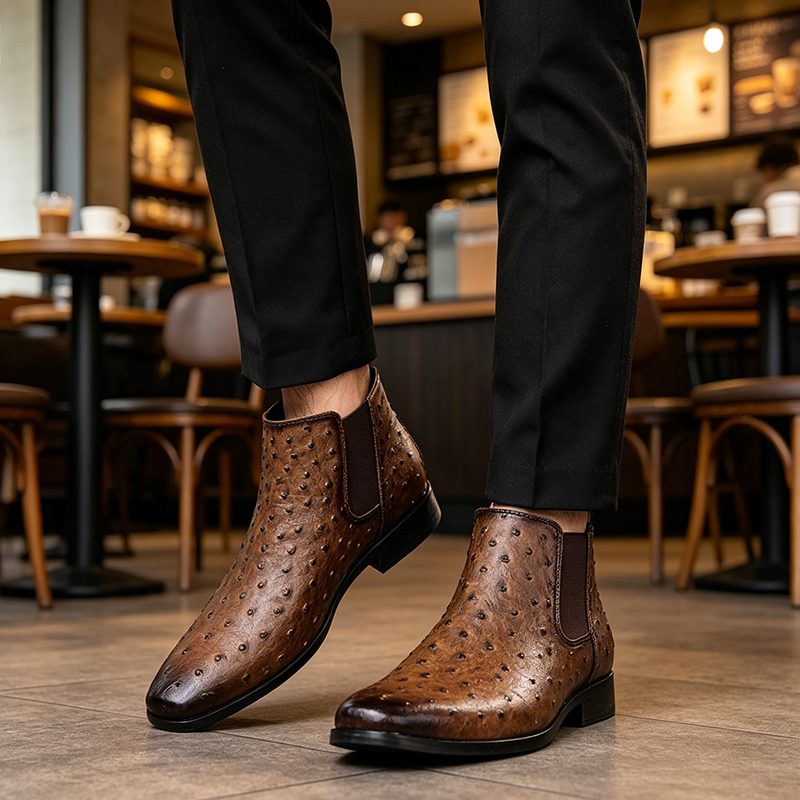 Men Chelsea Boots Imitation Os - Men Formal Wear With Boots ulasan dan harga