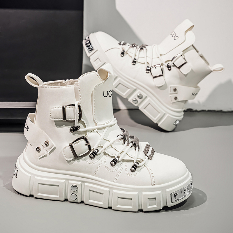 Fashion Rivet Black High top S - Men'S Gothic Formal Wear ulasan dan harga