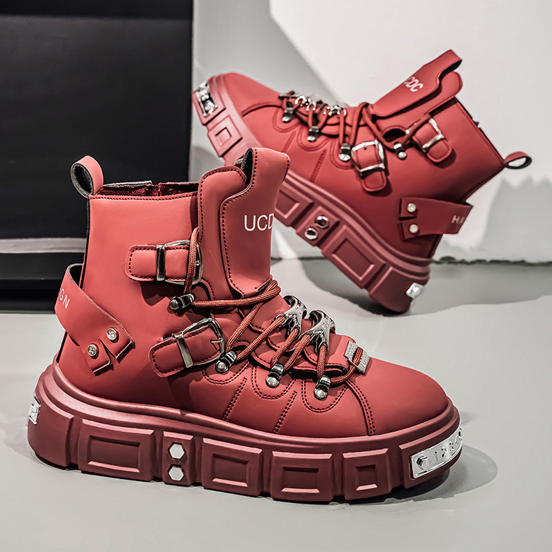 Fashion Rivet Black High top S - Men'S Gothic Formal Wear ulasan dan harga
