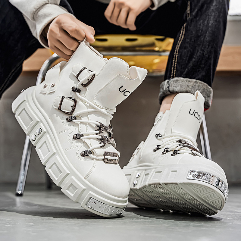 Fashion Rivet Black High top S - Men'S Gothic Formal Wear ulasan dan harga