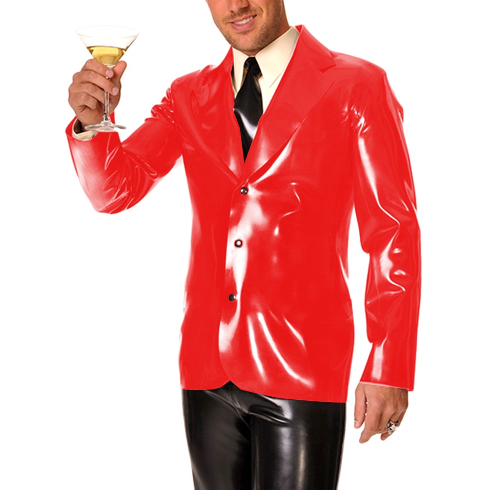 Men's Long Sleeve Vinyl PVC Le - Mens Formal Look ulasan dan harga