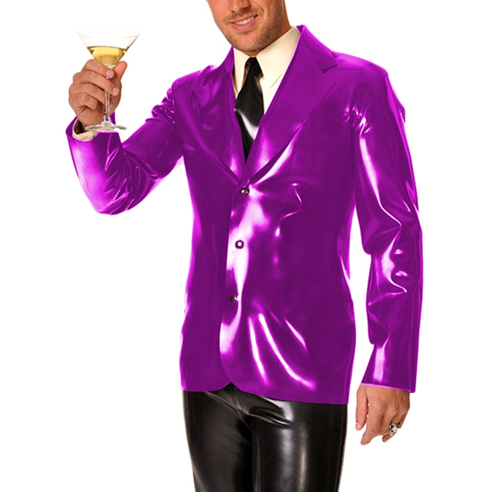Men's Long Sleeve Vinyl PVC Le - Mens Formal Look ulasan dan harga