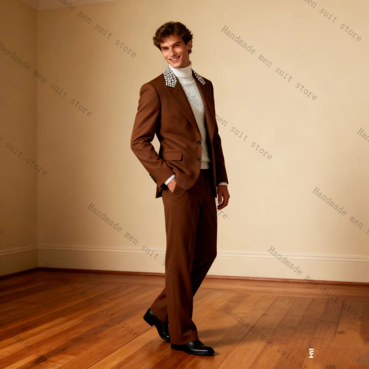 Black Cotton Men Suit Set 2 Pi - Men Formal Wear With Coat ulasan dan harga