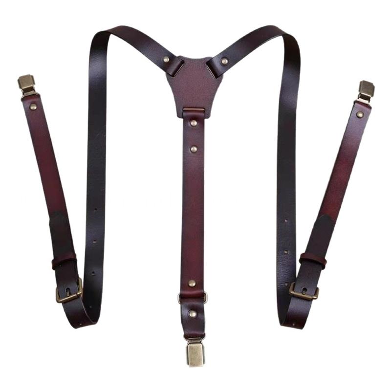 39BD Classical PU Leather Susp - Suspender Clip Formal ulasan dan harga