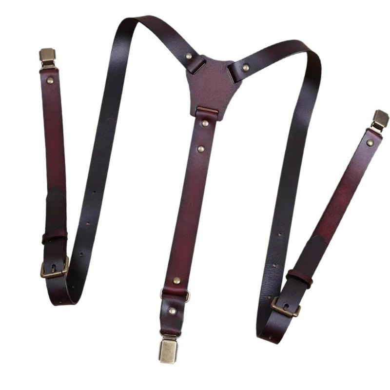 39BD Classical PU Leather Susp - Suspender Clip Formal ulasan dan harga