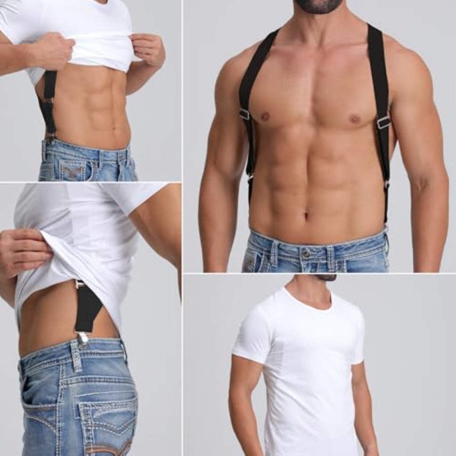LazarsSpace 2 Clips Men's Susp - Suspender Clip Formal ulasan dan harga