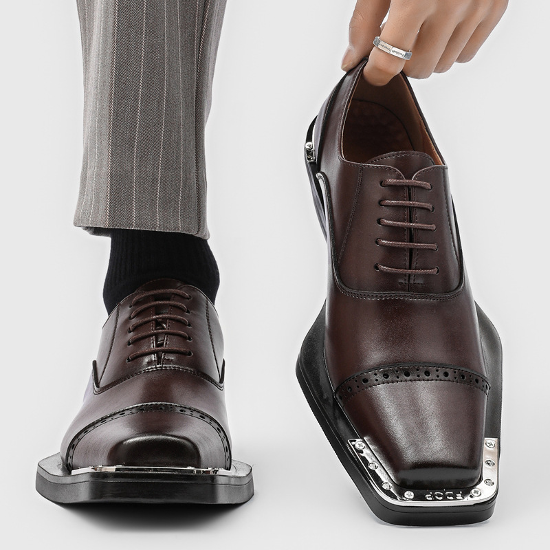 Men's leather shoes - British  - Mens Formal Look ulasan dan harga