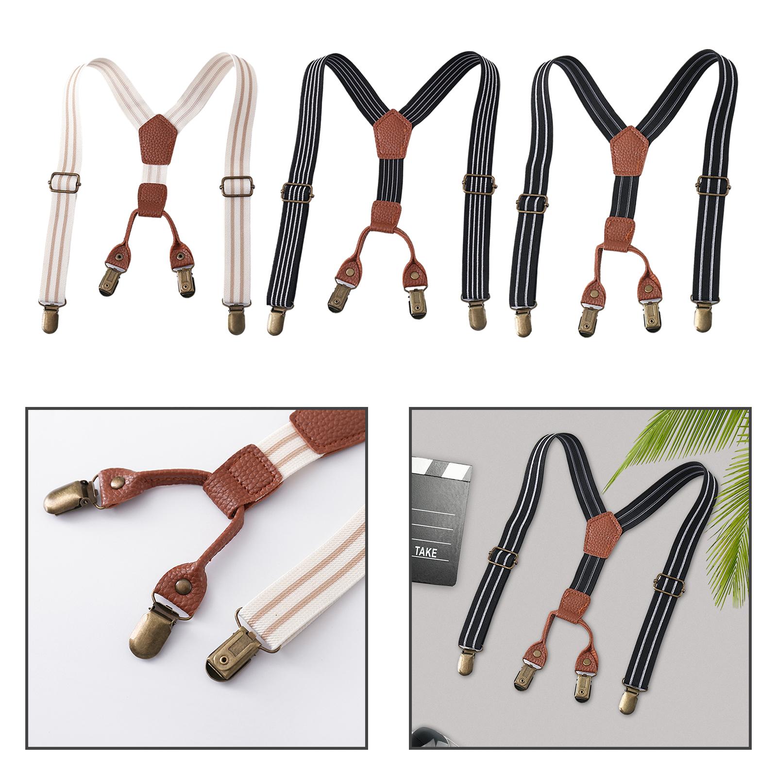 Leather Kids Suspenders for Pa - Suspender Clip Formal ulasan dan harga