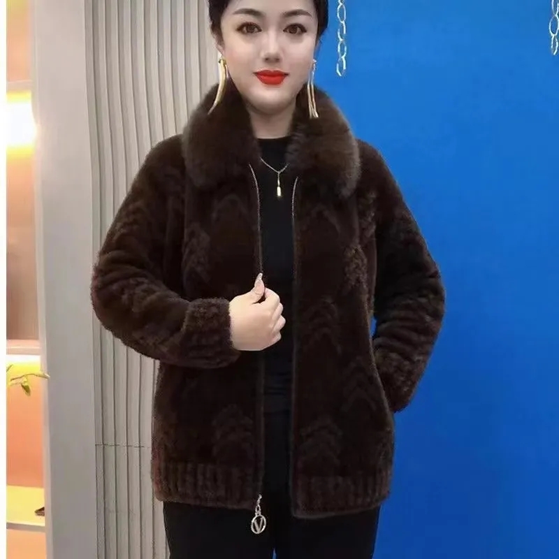 Women Knitted Cardigan Thick L - Wool Suit Jacket ulasan dan harga