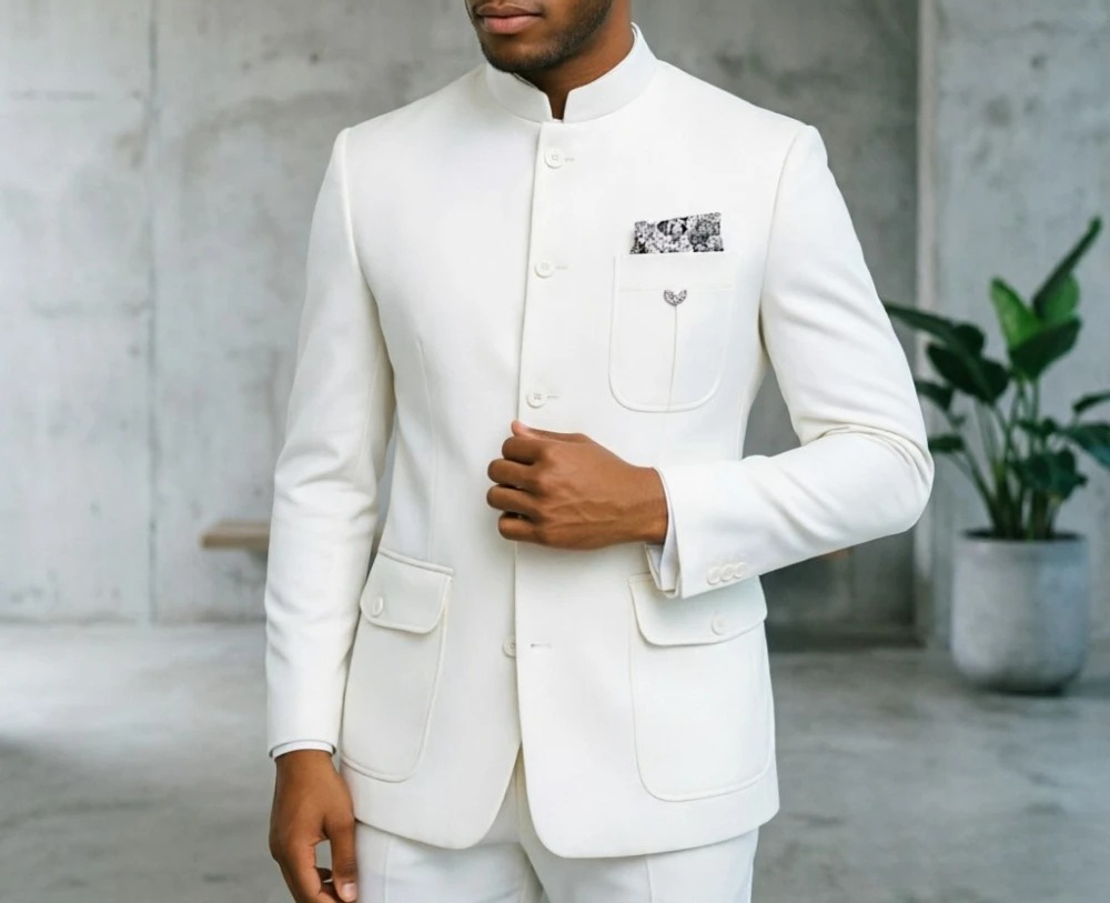 Safari Men Suits Men Premium L - Men Formal Wear Green ulasan dan harga