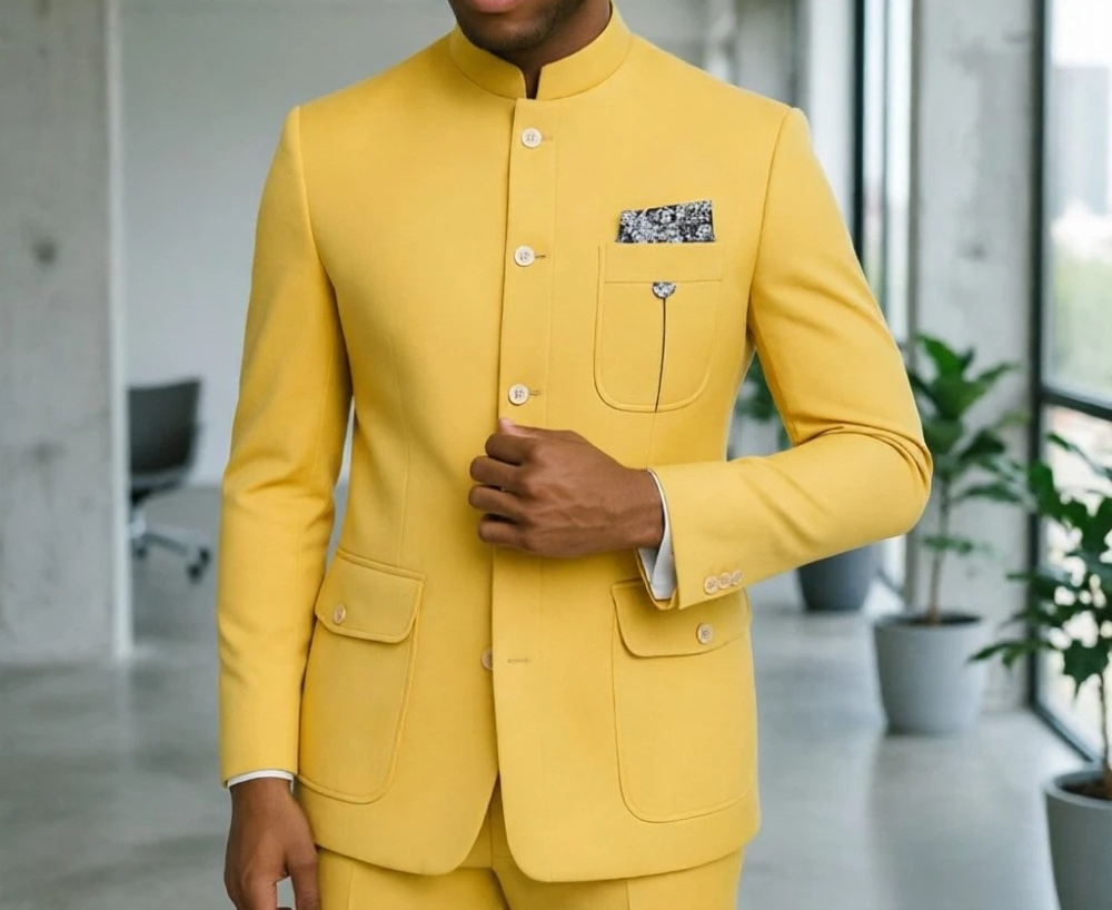 Safari Men Suits Men Premium L - Men Formal Wear Green ulasan dan harga