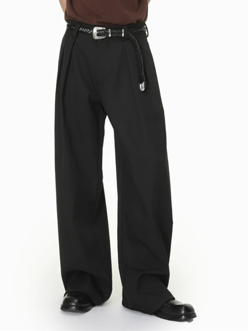 Premium Men's Wide Leg Trouser - Men'S Gothic Formal Wear ulasan dan harga