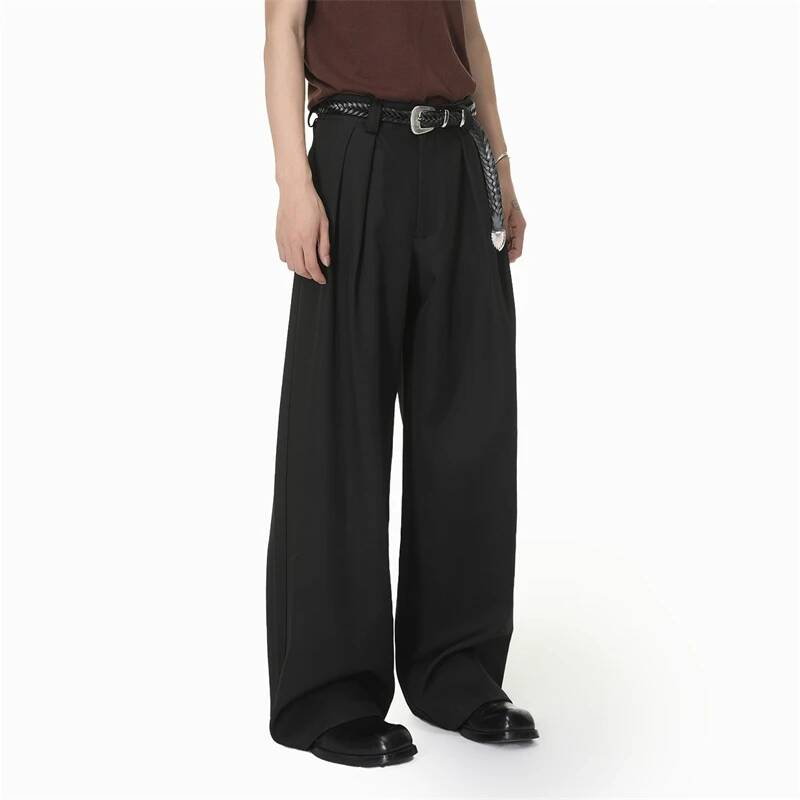 Premium Men's Wide Leg Trouser - Men'S Gothic Formal Wear ulasan dan harga