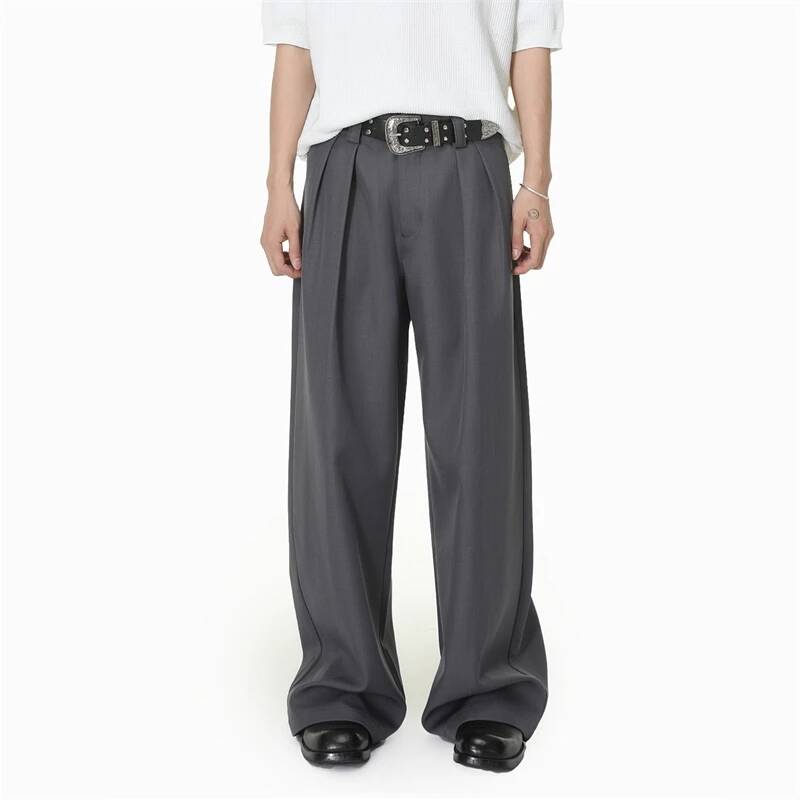 Premium Men's Wide Leg Trouser - Men'S Gothic Formal Wear ulasan dan harga