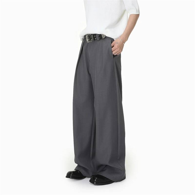 Premium Men's Wide Leg Trouser - Men'S Gothic Formal Wear ulasan dan harga