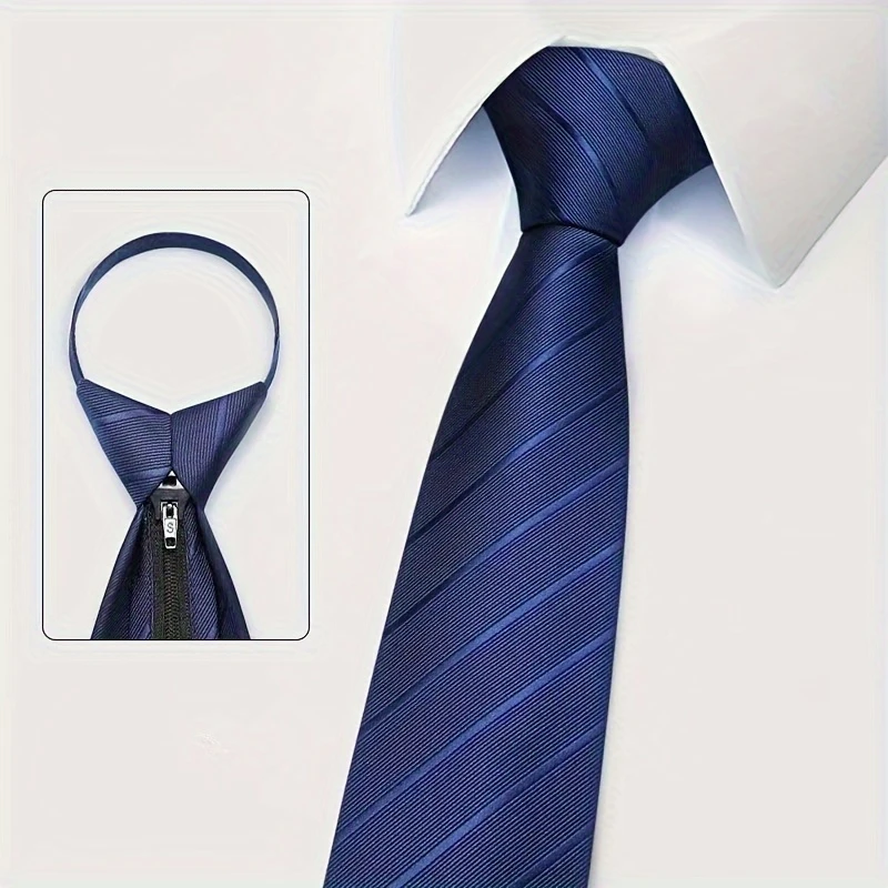 6Pcs Men's Zip Tie Ties 8cm (3 - Men Formal Wear Blue ulasan dan harga