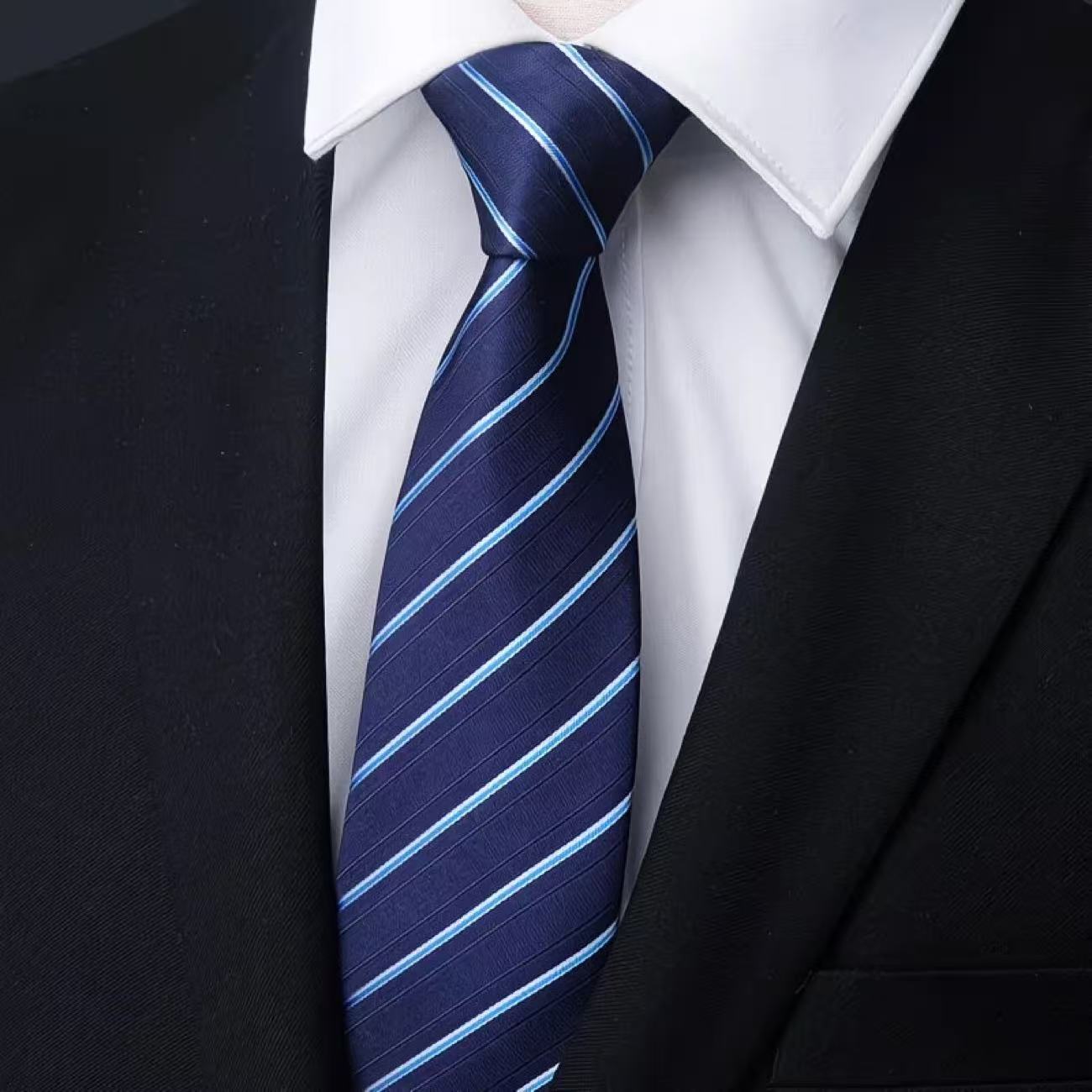 6Pcs Men's Zip Tie Ties 8cm (3 - Men Formal Wear Blue ulasan dan harga
