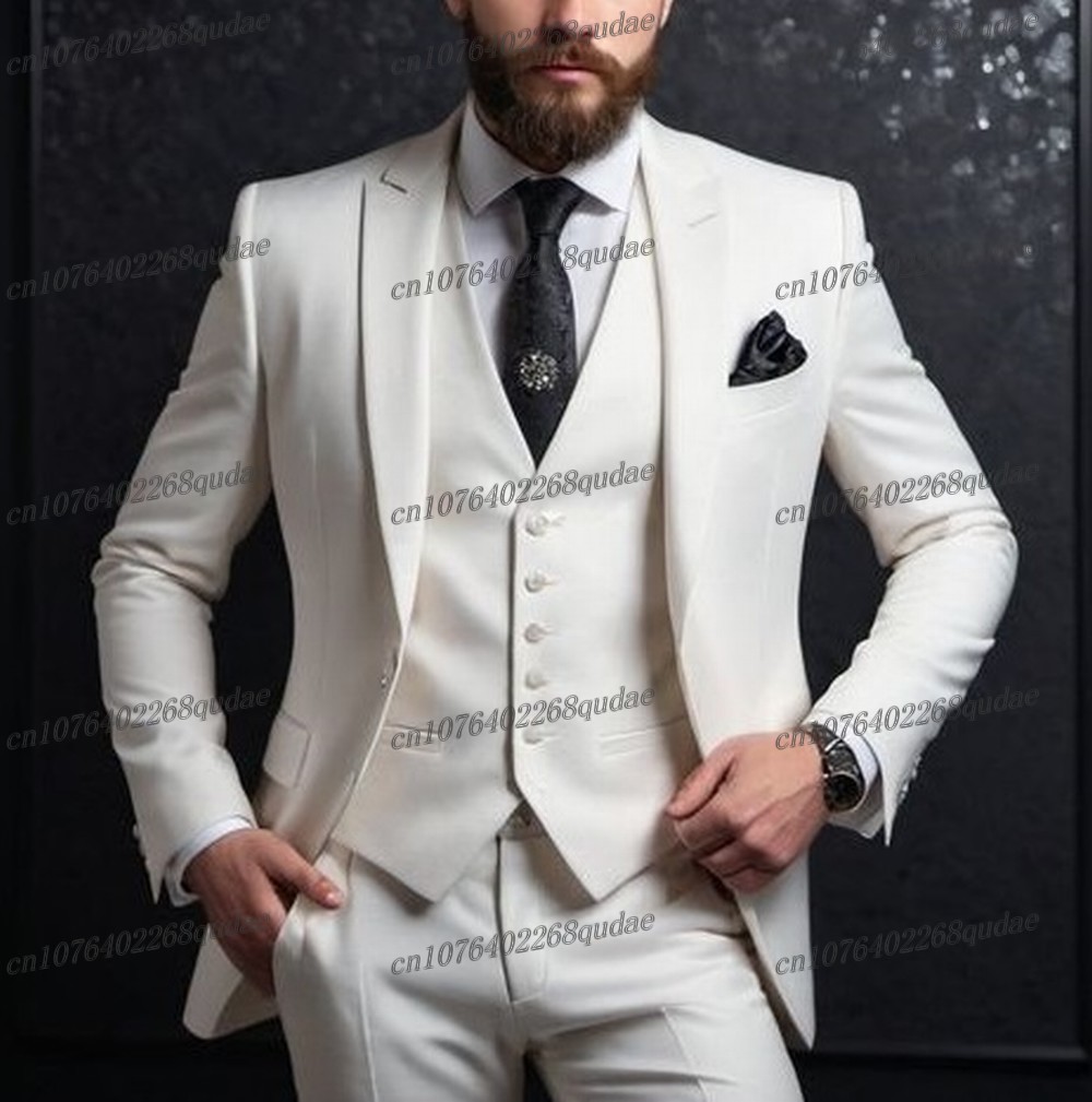 New Navy Blue Formal Men Suit  - Men Formal Wear Blue ulasan dan harga