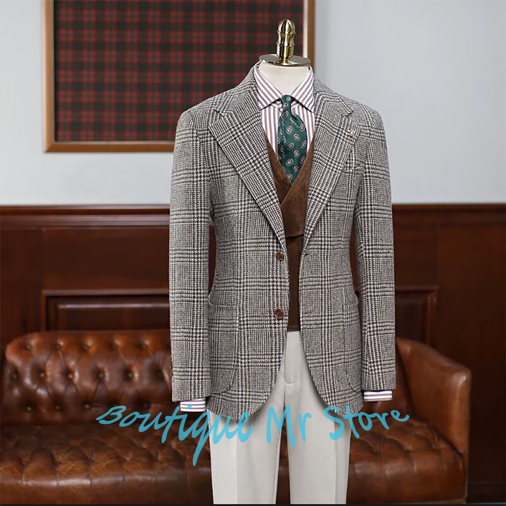 Classic Houndstooth Pattern Me - Mens Formal Look ulasan dan harga