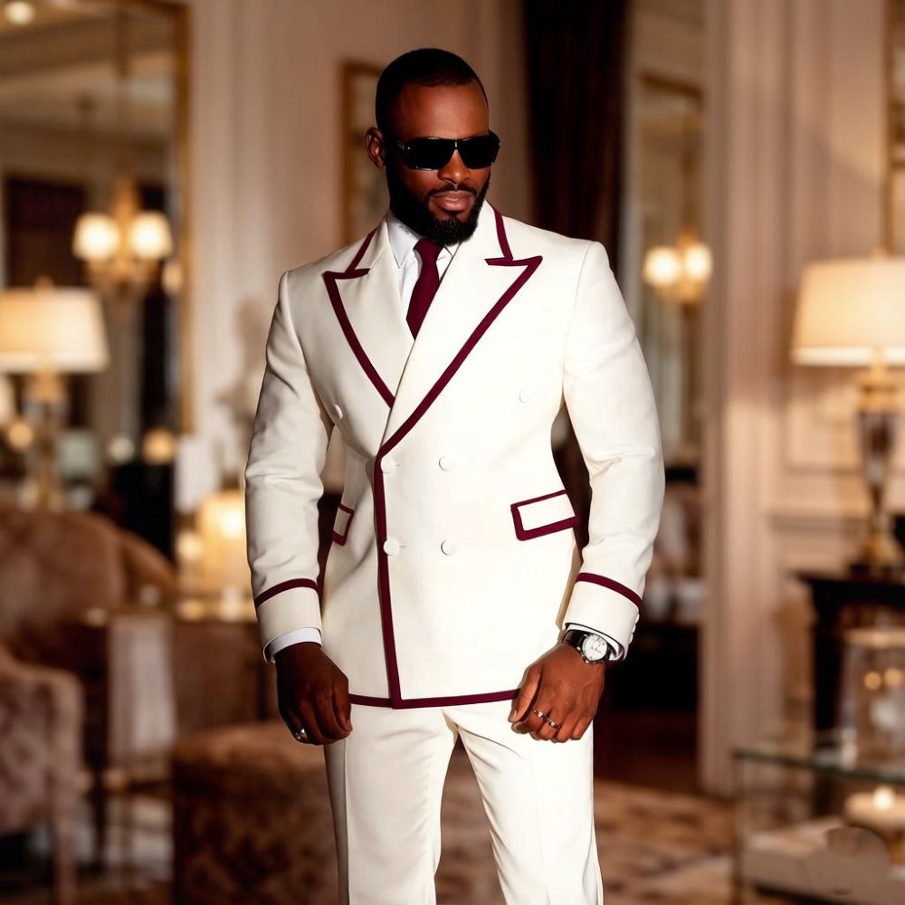 White Double Breasted Suits fo - Mens Formal Look ulasan dan harga
