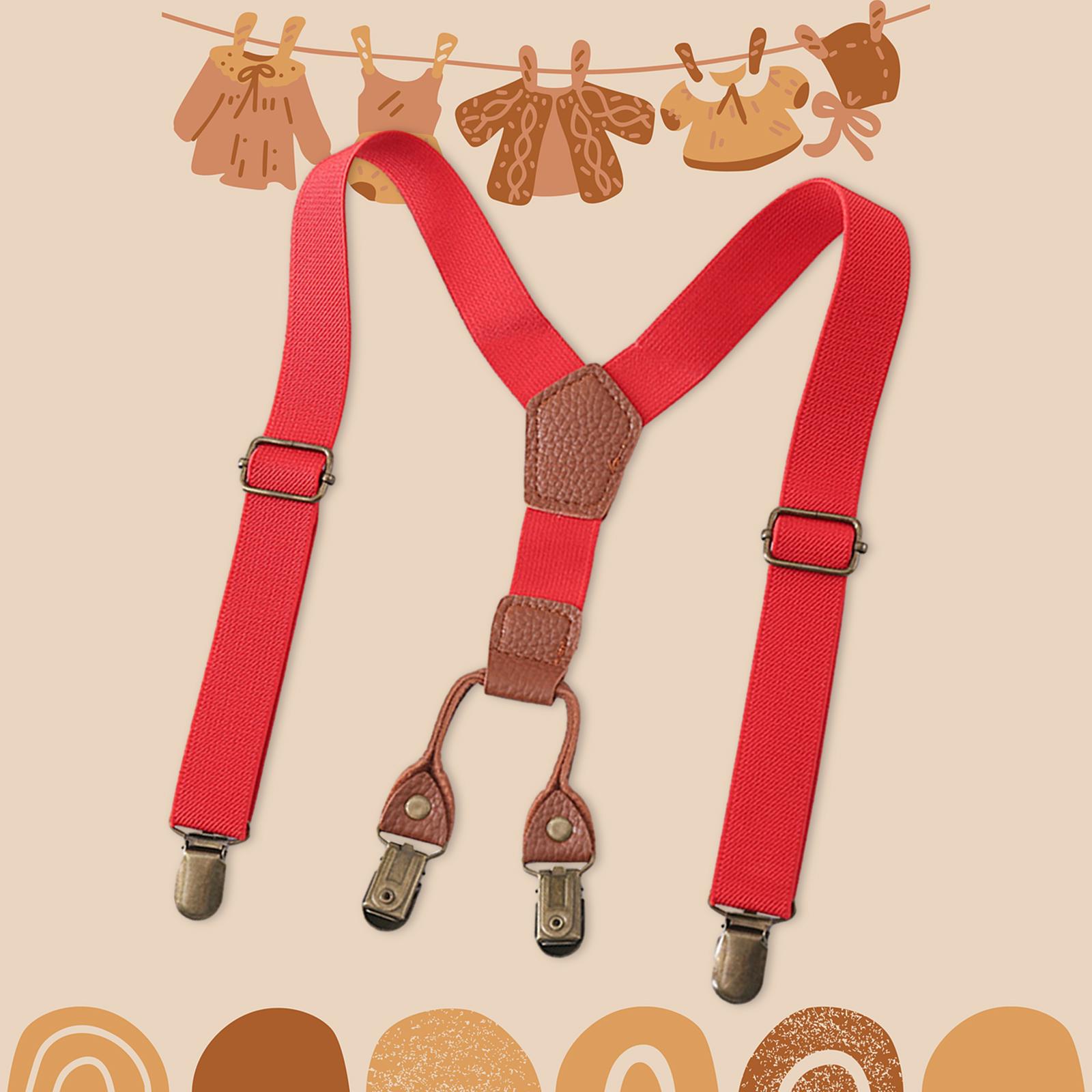 Kids Suspenders Adjustable Str - Suspender Clip Formal ulasan dan harga