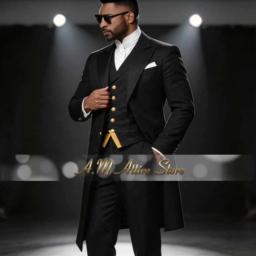 Wedding Suit for Men Blue 3-Pi - Men Formal Wear Blue ulasan dan harga