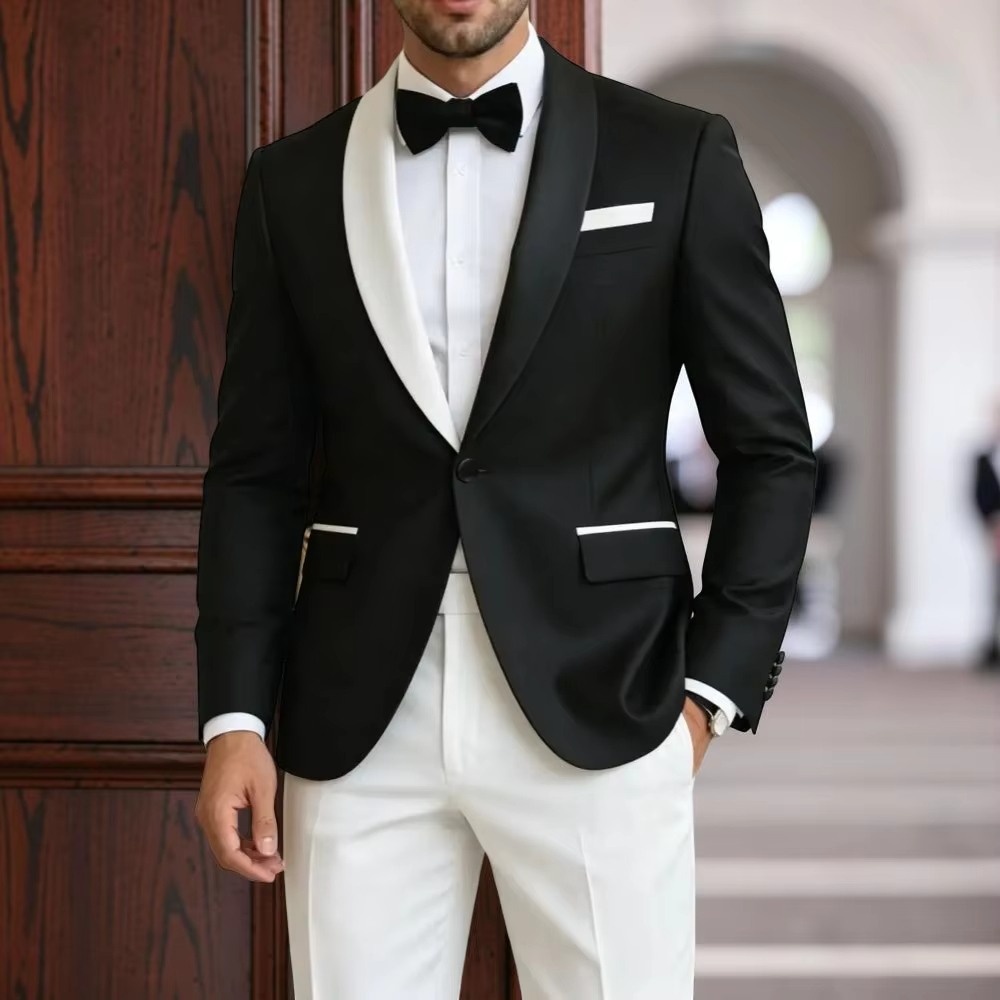 Formal Suits for Men Contrast  - Men'S Formal Evening Wear ulasan dan harga
