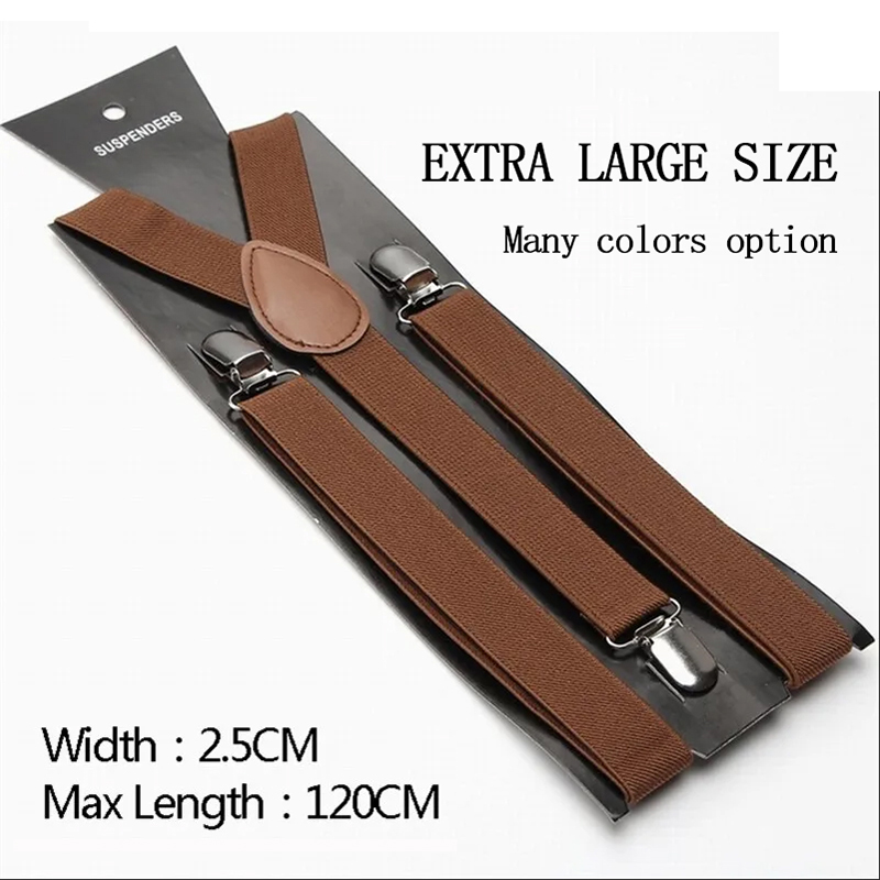 Unisex 2.5cm Suspenders 37 Col - Suspender Clip Formal ulasan dan harga