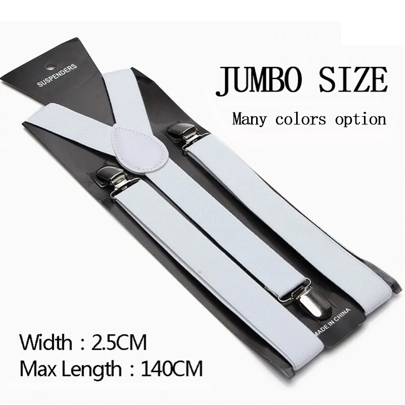 Unisex 2.5cm Suspenders 37 Col - Suspender Clip Formal ulasan dan harga