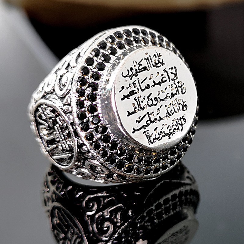 Huitan Hyperbole Big Rings for - Men'S Gothic Formal Wear ulasan dan harga