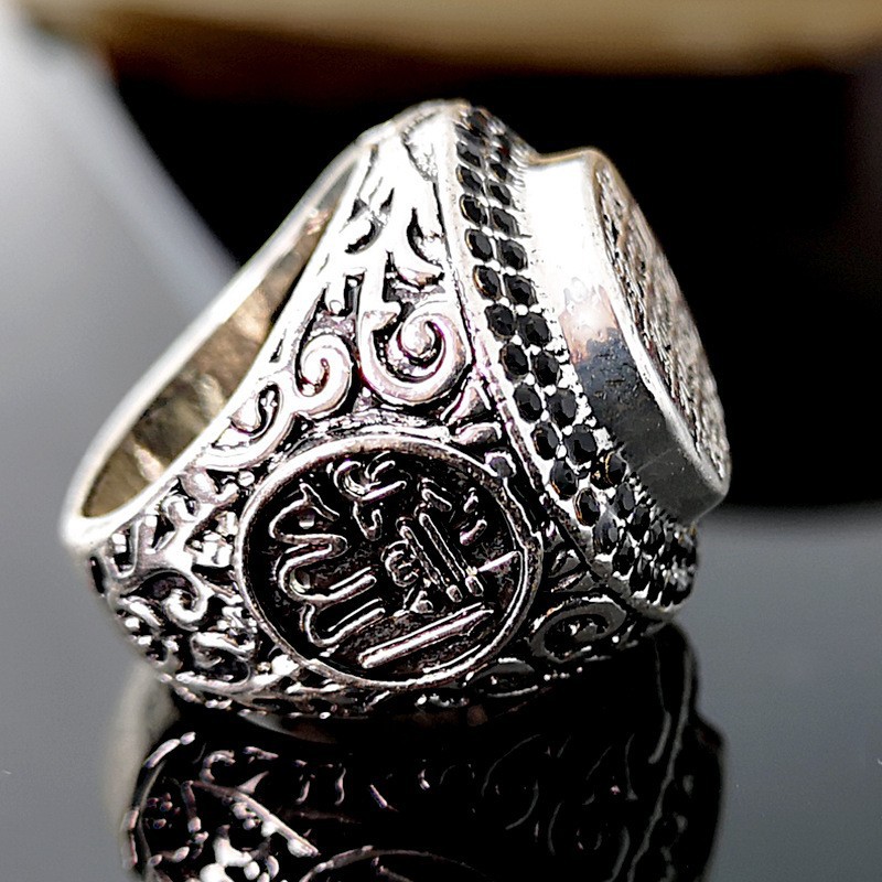 Huitan Hyperbole Big Rings for - Men'S Gothic Formal Wear ulasan dan harga