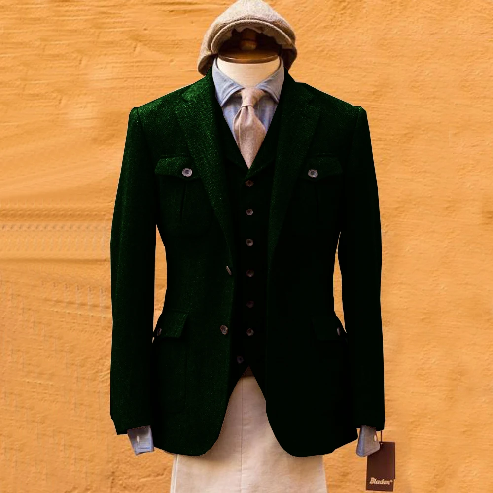 Men's Suit Herringbone Formal  - Mens Formal Look ulasan dan harga