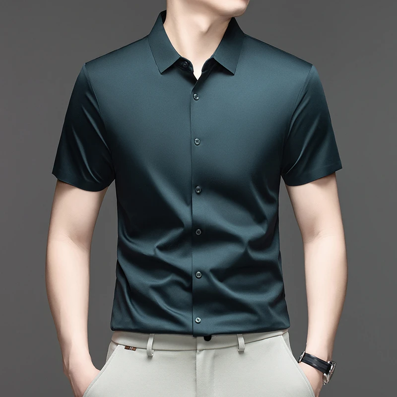 Mens Formal Casual Shirt Short - Mens Formal Look ulasan dan harga