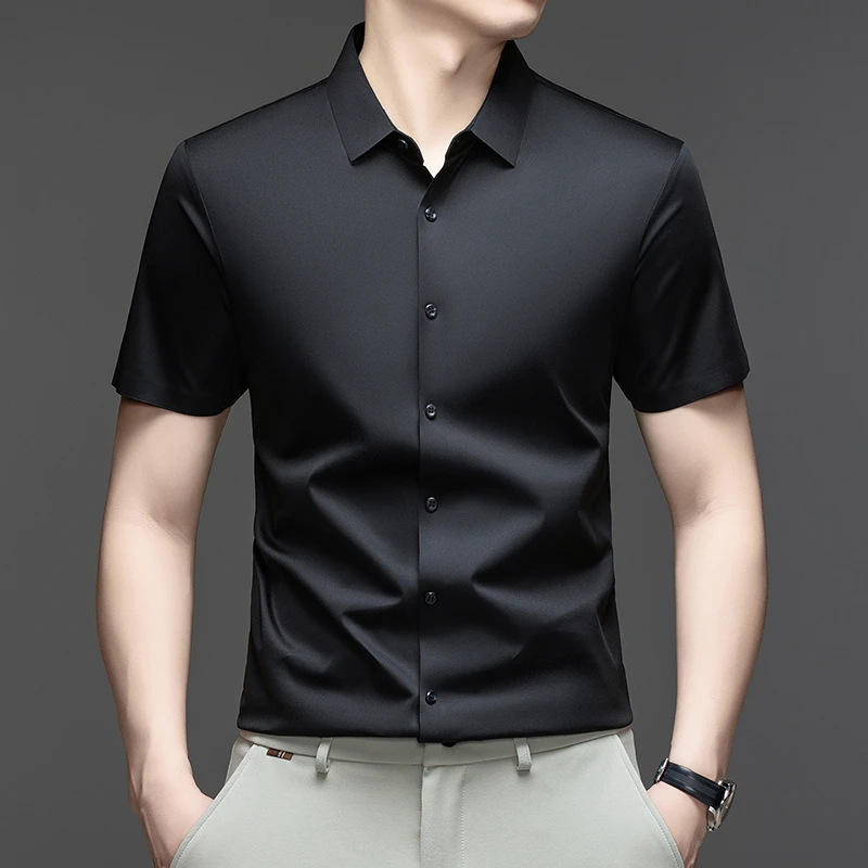 Mens Formal Casual Shirt Short - Mens Formal Look ulasan dan harga