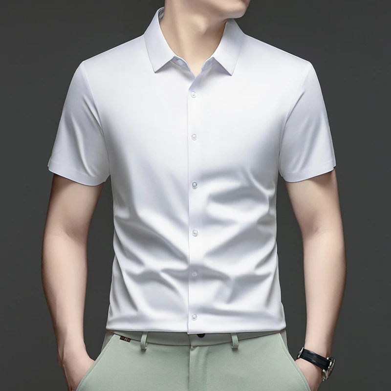 Mens Formal Casual Shirt Short - Mens Formal Look ulasan dan harga