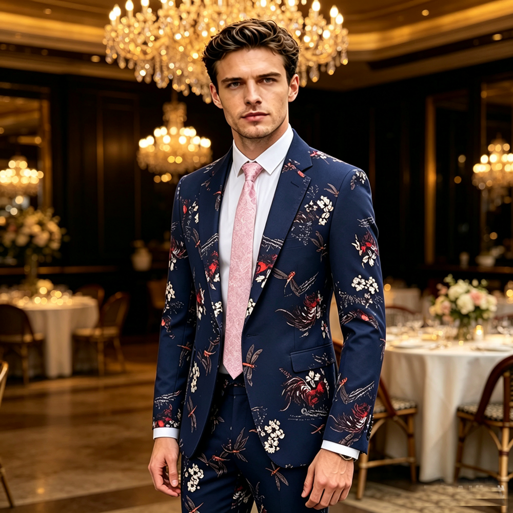 Velvet Man Suit New Stylish Lu - Wool Suit Jacket ulasan dan harga