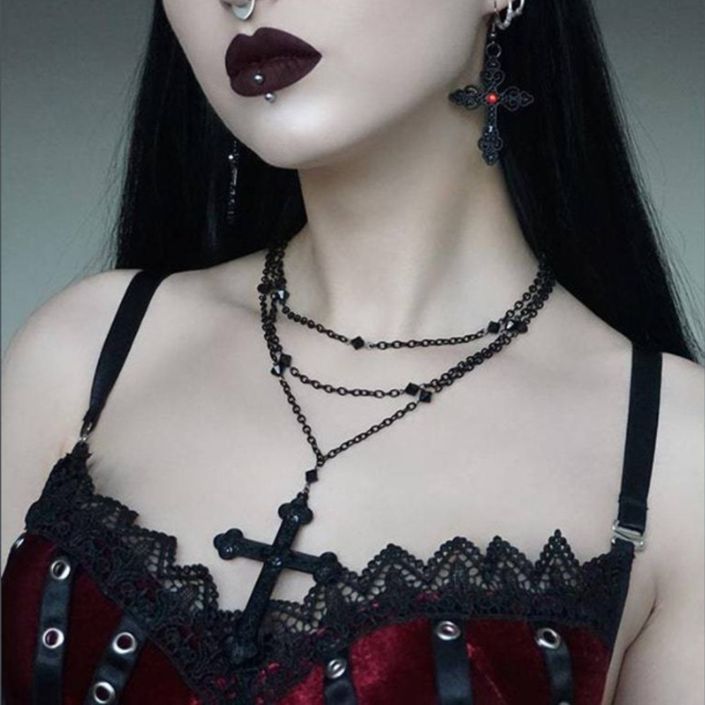 Trendy Gothic Black Engrave Pa - Men'S Gothic Formal Wear ulasan dan harga
